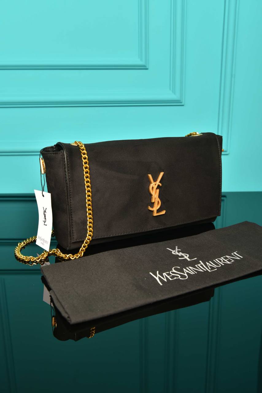 YS - Medium Reversible Kate Flap Bag Suede