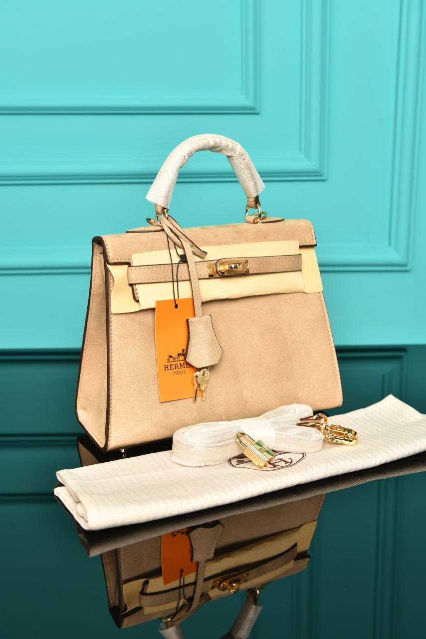 HRMS- Kelly 25 Bag in Suede
