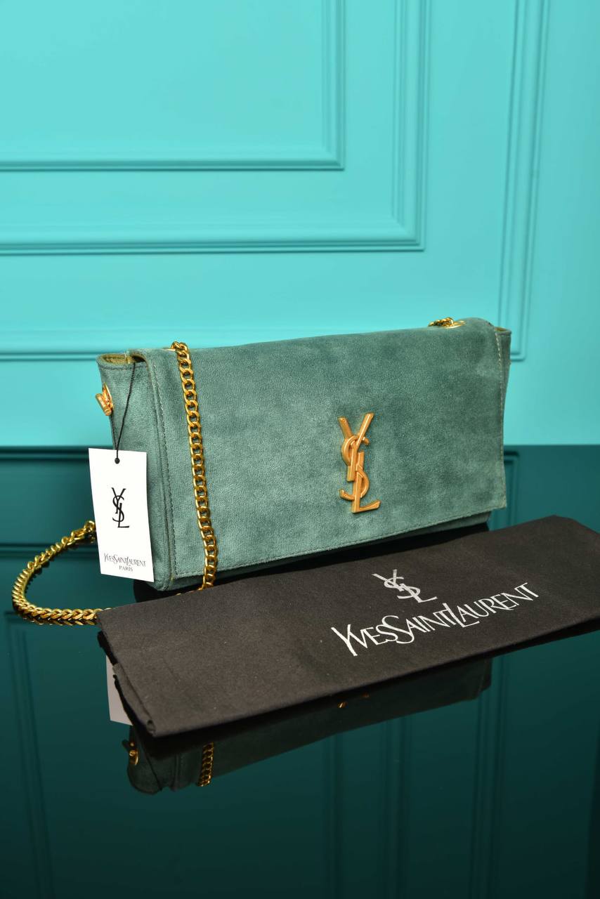 YS - Medium Reversible Kate Flap Bag Suede