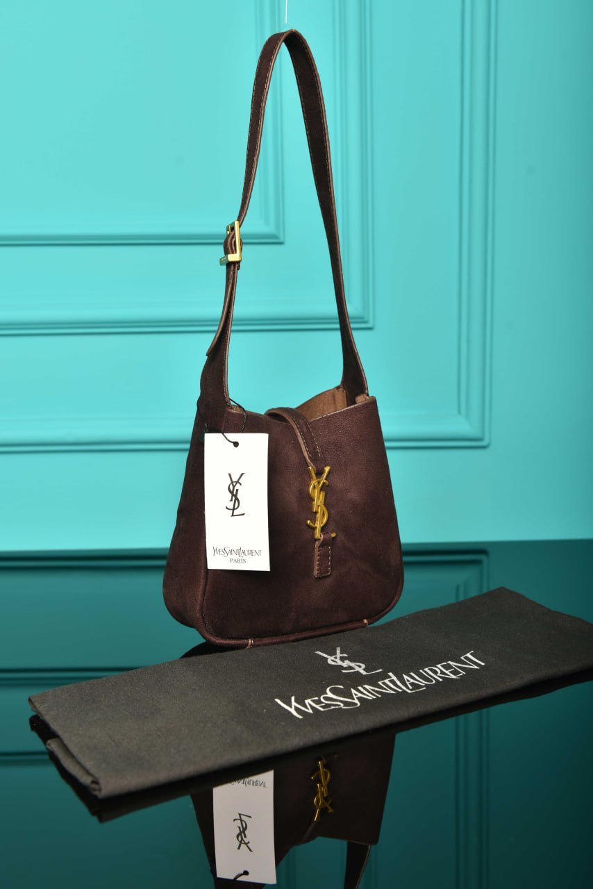 YS - Le 5 A 7 Micro Made of Grained Leather