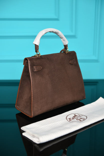 HRMS- Kelly 25 Bag in Suede