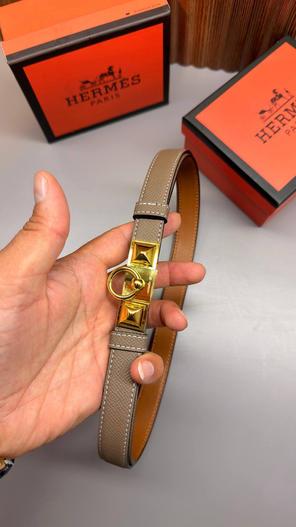 HM - Leather Imported Belt