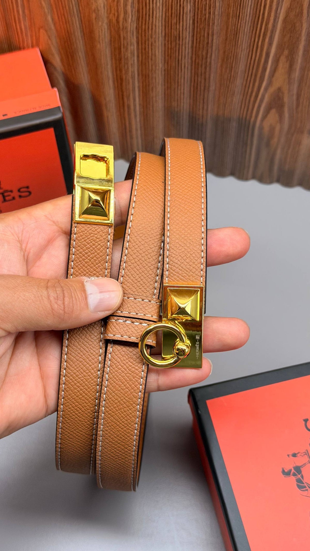 HM - Leather Imported Belt