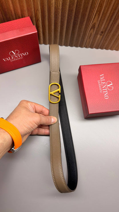 V - Leather Imported Belt