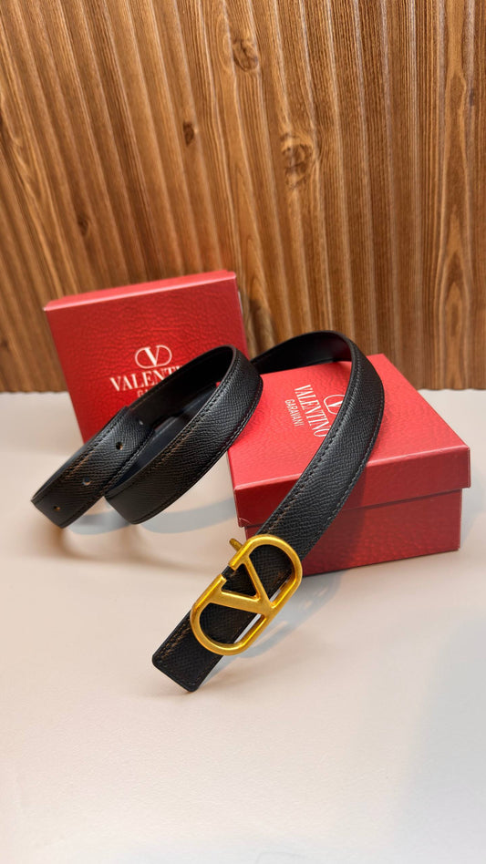 V - Leather Imported Belt