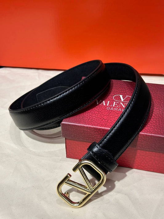 V - Leather Imported Belt
