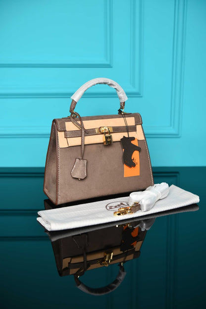 HRMS- Kelly 25 Bag in Suede