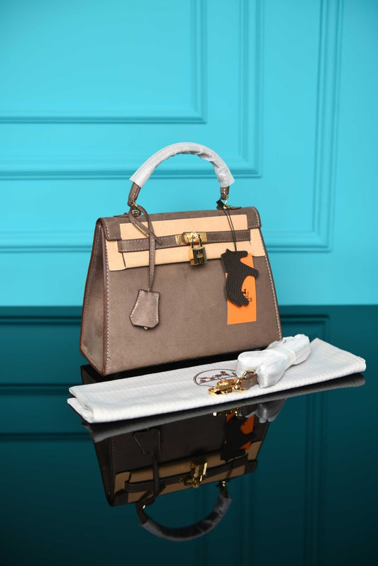HRMS- Kelly 25 Bag in Suede