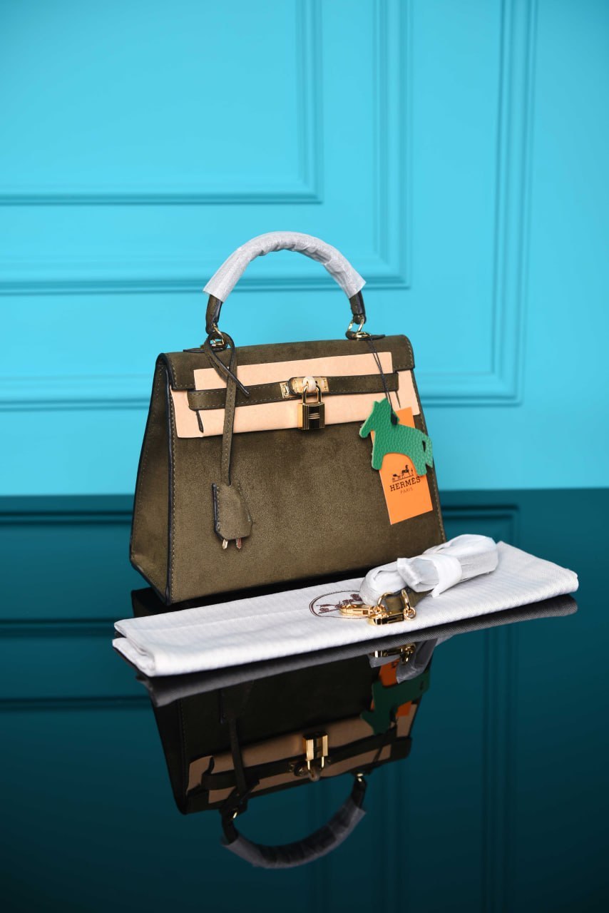 HRMS- Kelly 25 Bag in Suede