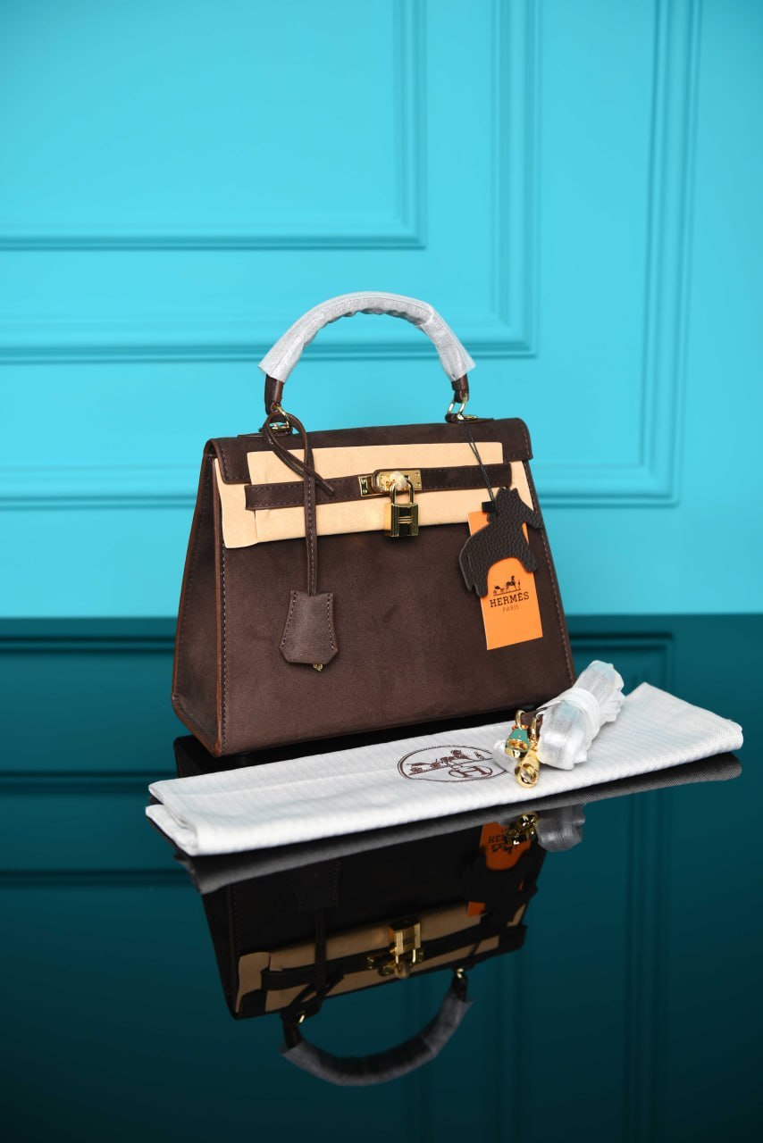 HRMS- Kelly 25 Bag in Suede