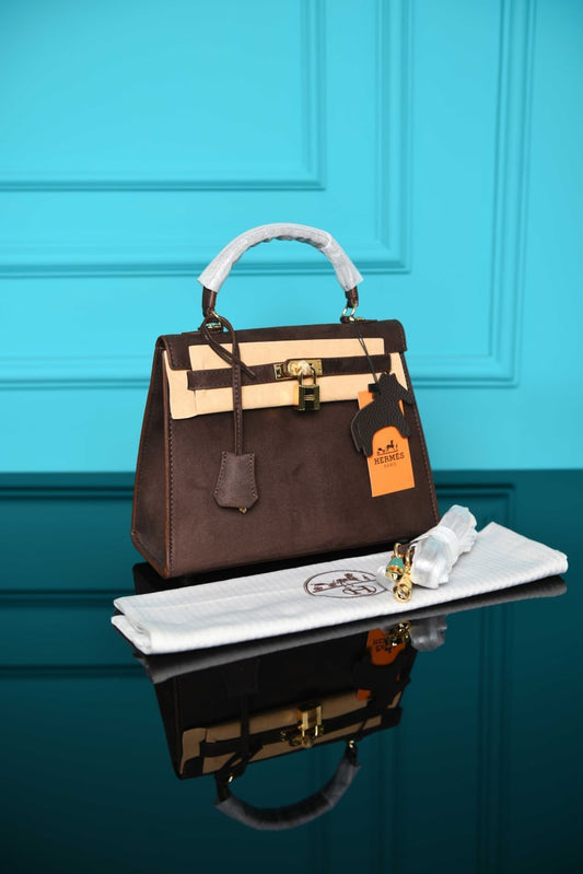 HRMS- Kelly 25 Bag in Suede